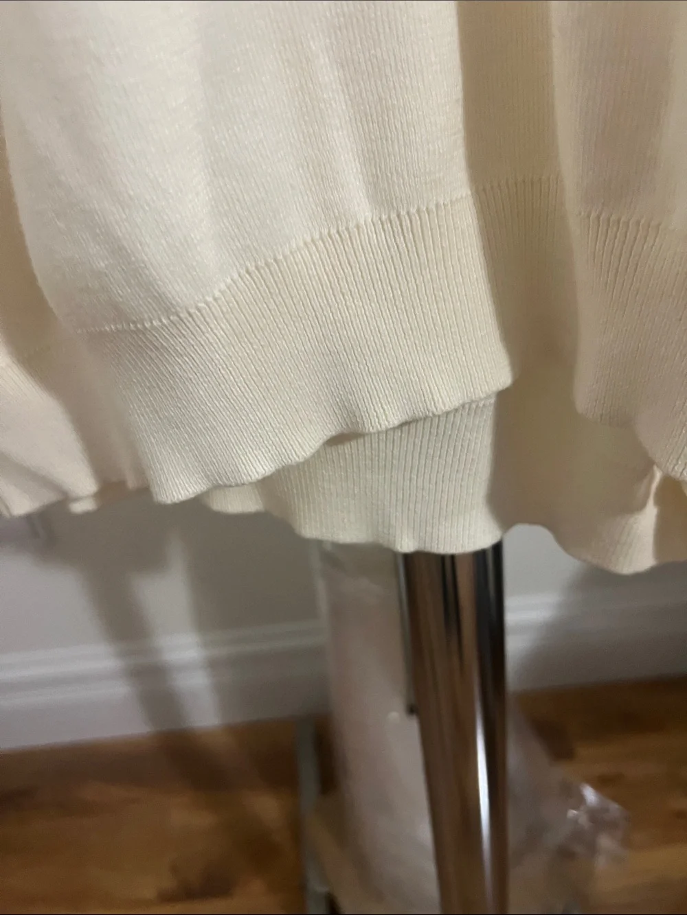 Vintage 90s Polo by Ralph Lauren Cream Pima Cotton Long-Sleeve Pull Over Sweater